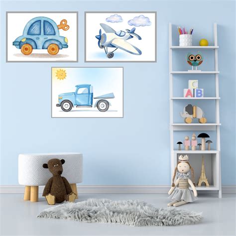 Quadrinhos para Quarto de Bebê Arte Digital Kit 3 Imprimir | Elo7