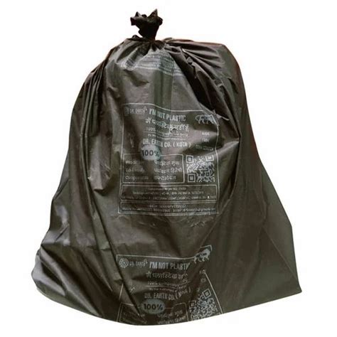 Without Handle Plain Black Compostable Garbage Bag Holding Capacity