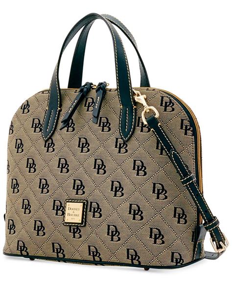 Dooney And Bourke Signature Quilt Zip Zip Satchel Created For Macys