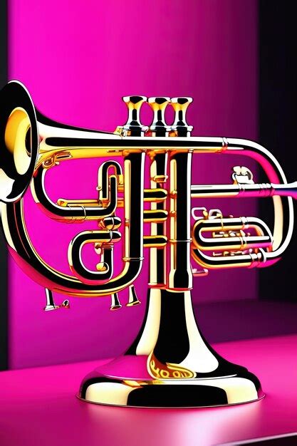Premium AI Image | a picture of a trumpet with the word the name on it