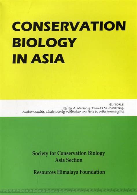 Conservation Biology In Asia Nhbs Academic Professional Books