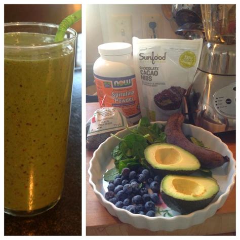 Avocado, banana, cacao nibs smoothie. | Healthy smoothies, Vegan ...