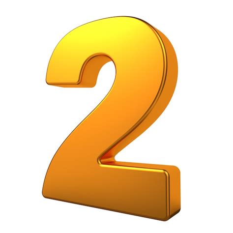 premium photo gold  digit  isolated  white background