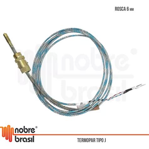 Kit 2 Termopar Tipo J Ponta 6mm C Baioneta Cabo 1 5 Metro à venda em