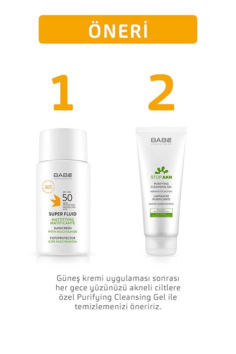 Babe Super Fluide 50 Faktör Matlaştırıcı Renksiz Yüz Güneş Koruyucu Krem 50 ml Fiyatları ve