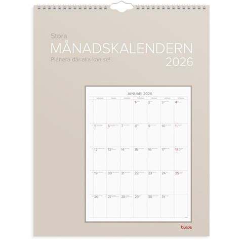 koep burde vaeggkalender stora manadskalendern
