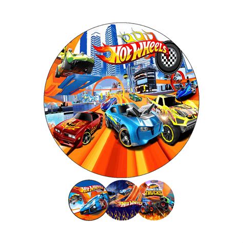 Painel Redondo Hot Wheels Em Tecido Sublimado 1 50 X 1 50m Shopee Brasil