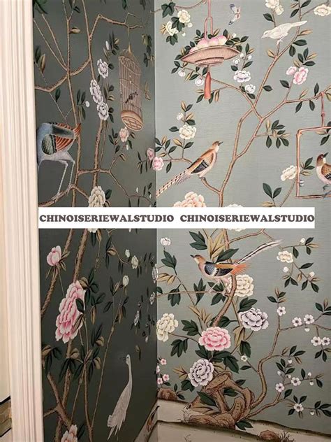 Chinoiserie Wallpapers Chinoiserie Panels Hand Painted Etsy Australia