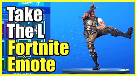 How To Do The Fortnite Take The L Emote Dance Easy Method Youtube