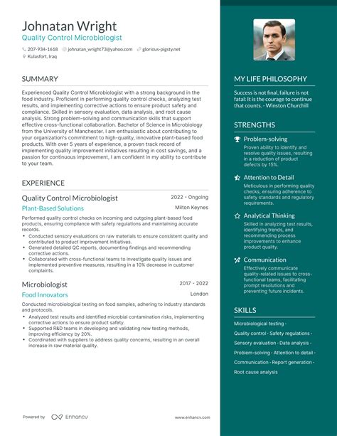 Successful Quality Control Microbiologist Resume Examples And Writing