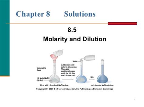 Molarity And Dilution Diagram Quizlet