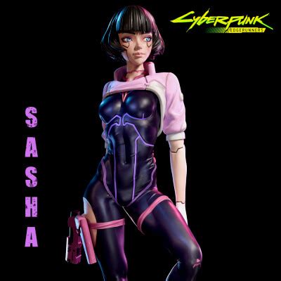 sasha cyberpunk edgerunners  model  tan wan lin breda