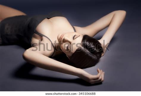 Beautiful Sexy Woman Lingerie Lying On Stock Photo 345106688 Shutterstock