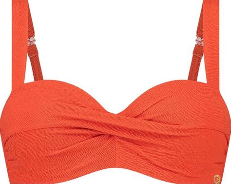 Ten Cate Twisted Padded Wired Bikini Top Dames Rood D Bol