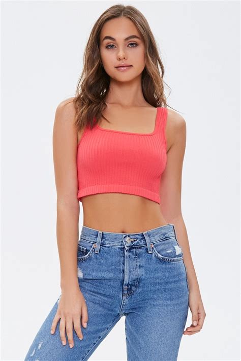 Seamless Ribbed Crop Top Forever 21 In 2021 Forever21 Tops Crop