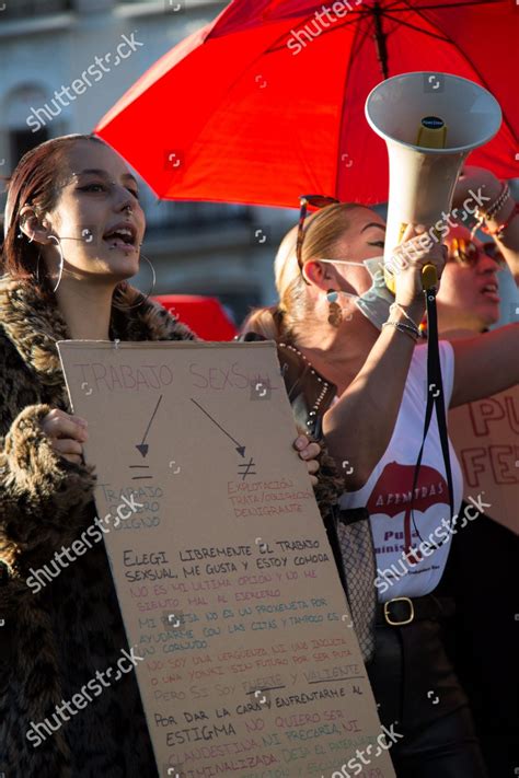 Sex Workers Protest Puerta Del Sol Editorial Stock Photo Stock Image Shutterstock