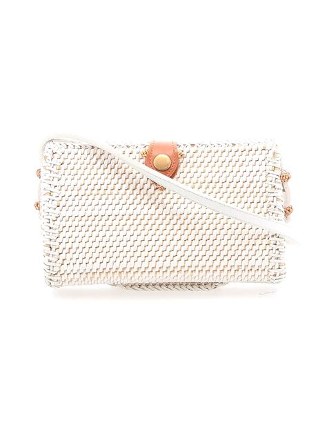 Anthropologie White Crossbody Bag One Size - 63% off | ThredUp
