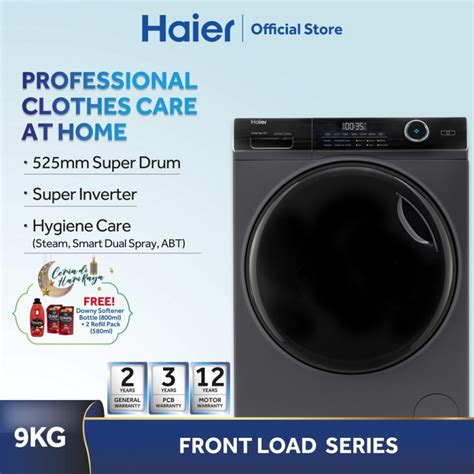 Haier Front Load Series WASHING MACHINE 9KG Super Inverter Leading