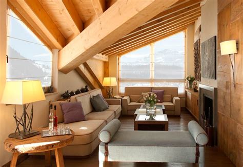 Luxury Chalet Engadin Switzerland Interior Decoration Dotti