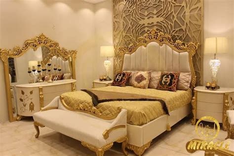 Luxurious Bedroom Decor with Gold Accents