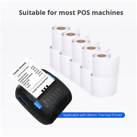 Thermal Cashier Register Paper Waterproof Paper 10 Rolls For Pos