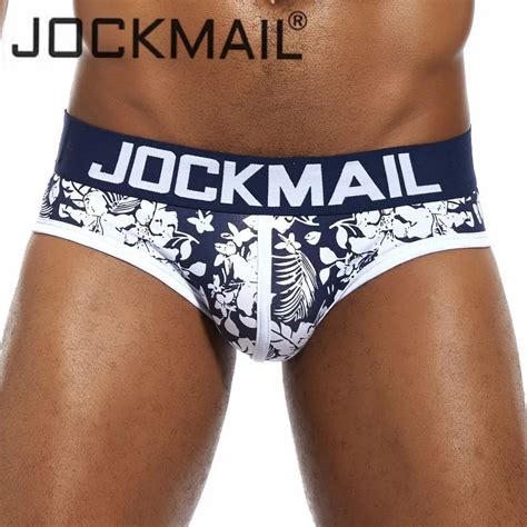 JOCKMAIL Brand Low Waist Sexy Men Underwear Briefs Gay Penis Pouch Wonderjock Men Bikini Brief
