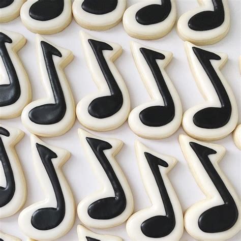 Music Note Cookies #musicnotecookies #recitalcookies #sugarcookies ...