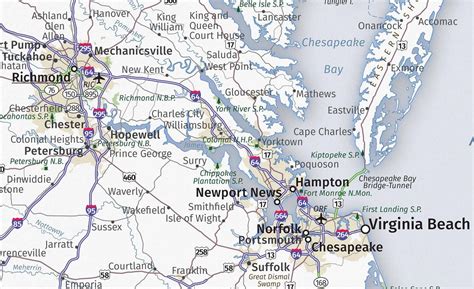 Virginia Reference Map Premium-quality Poster || 24x36, 20x30, 12x18 ...