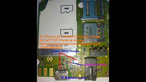 Jio Phone Lyf F120 LF2403N Charging Jumper YouTube