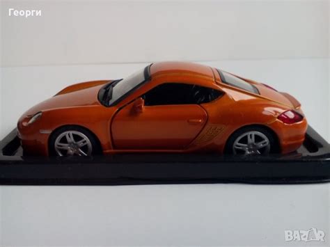 Количка макет умален модел автомобил мащаб 1/43 Porsche Cayman Порше 1: ...