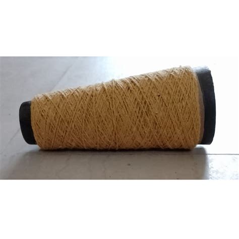 Dry Spun 20 2 Ply Dyed Cotton Yellow Yarn For Weaving At Rs 63 Kg In