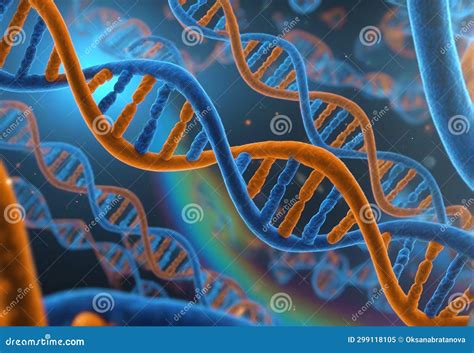 Menschliches Chromosom Stock Abbildung Illustration Von Genom 299118105