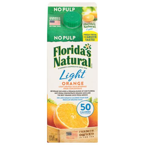 Save On Florida S Natural Orange Juice Beverage Light No Pulp Order