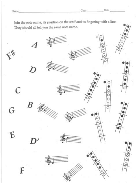 Recorder Note Sheet | PDF