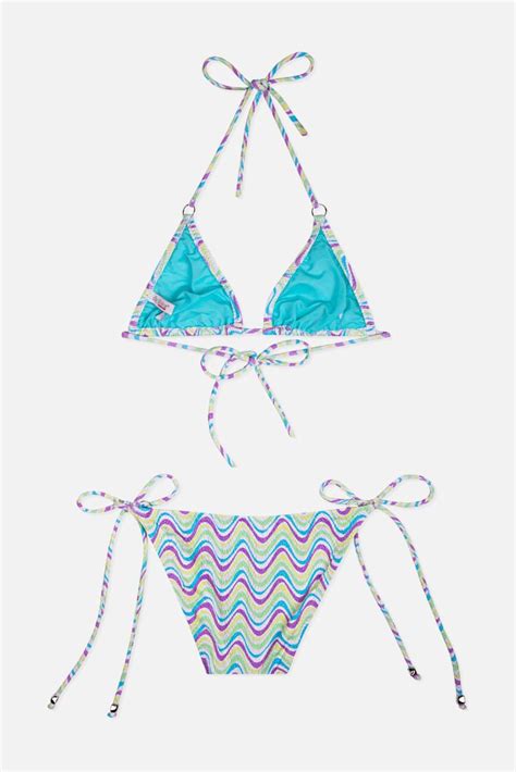 Ayyıldız 4903 Mor Desenli Kız Çocuk Bikini Takımı Hızlı Kargo