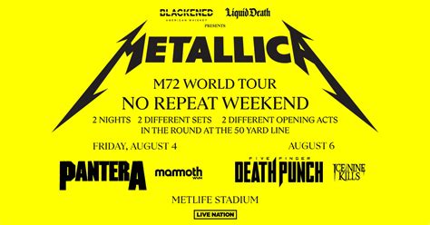 Metallica Metlife Twitter