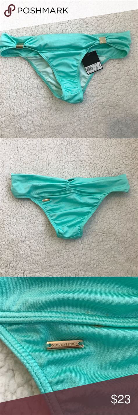 Victorias Secret Aqua Swim Bottoms Swim Bottoms Aqua Blue Victorias