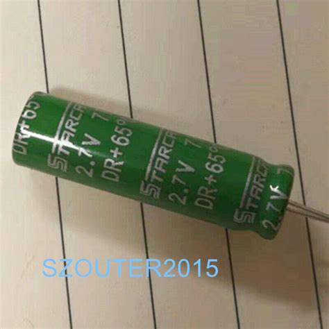 1pcs 2 7v 7f Vec2r7705 Supercapacitor Farad Capacitor 8mm 30mm 2 7v 7f New Ebay