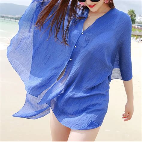 Aliexpress Buy Summer Sexy Beachwear Bikini Beach Blouse Women Bikini Swimwear Cover Up