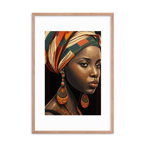 African Woman Wall Art People Abstract Wall Art Colorful Wall Art Vibrant Wall Decor Printable