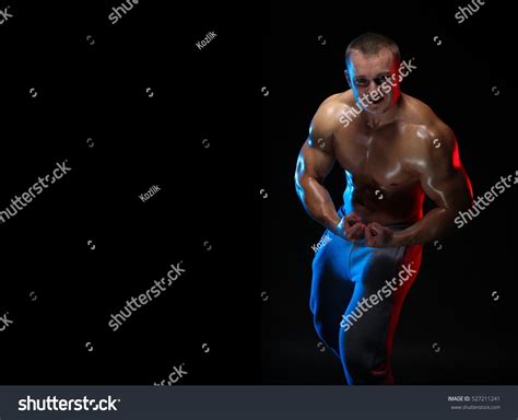 Male Bodybuilder Athlete Naked Torso Posing Stock Photo Shutterstock