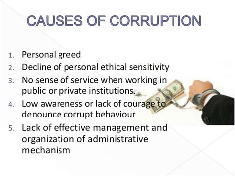 Corruptions Causes Forms Corruption In India