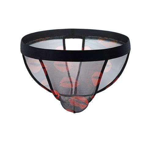 Men Sexy Open Back Underwear Briefs Low Waist Breathable Erotic Bikini Panties EBay