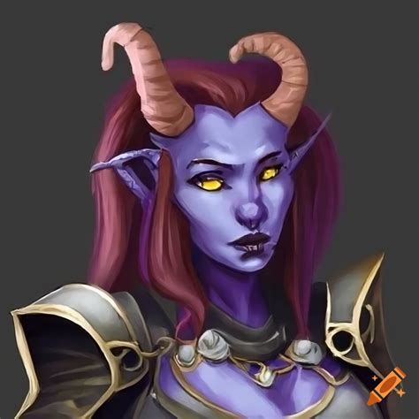 Female Tiefling Paladin Character On Craiyon