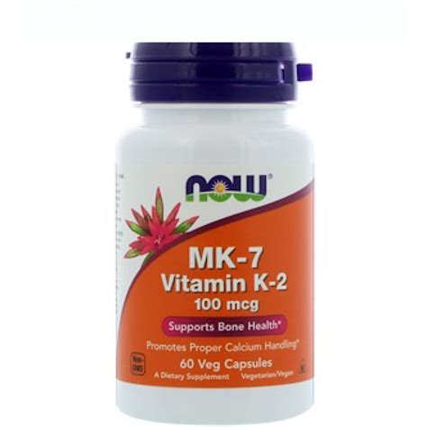 Now MK-7 Vitamin K2 mcg 60 капсул Витамины купить в Санкт-Петербурге в ...