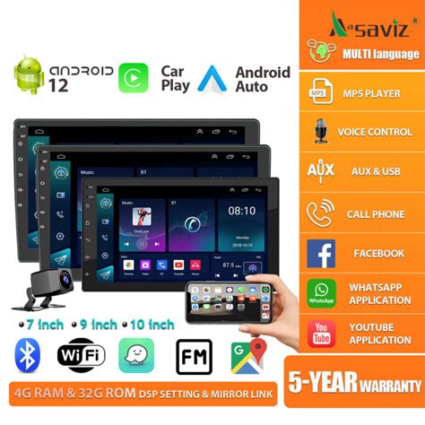 Carplay 4RAM+32G Aasaviz Car Android Player For Car GPS Navigation 7 9 ...
