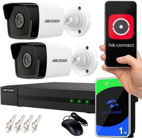 Zestaw Do Monitoringu Hikvision Zestaw Monitoringu Ip Nvr 1Tb 2 Kamery