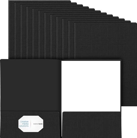 Amazon Yeaqee 12 Pack Black 9 X 12 Textured Linen Presentation