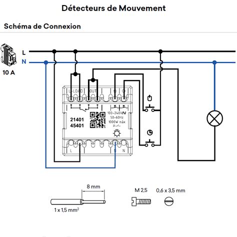 Mécanisme Détecteur de Mouvement 400W EFAPEL Lampe Eclair