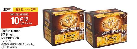 Promo Bi Re Blonde Vol Grimbergen Chez Cora Icatalogue Fr